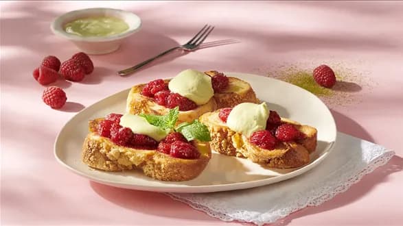 Malinowa chmurka matcha