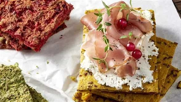 Chlebki warzywne w trzech kolorach