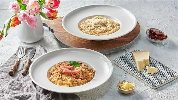 Risotto z szynką i grzybami