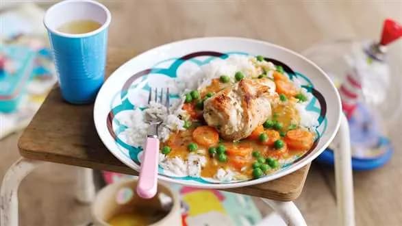 Roladki z indyka z warzywami i ryżem