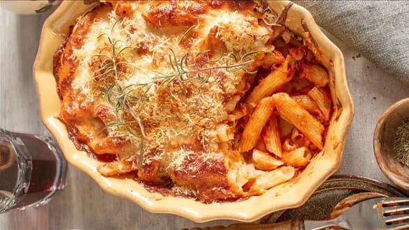 Zapiekanka makaronowa z boczkiem