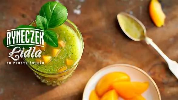 Brzoskwiniowo-bazyliowe smoothie