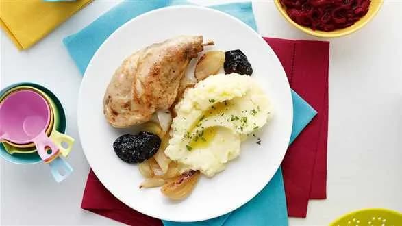 Królik z musztardą pieczony w rękawie