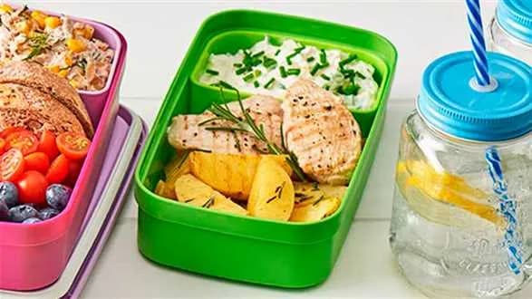 Grillowane ziemniaki i pierś kurczaka – pomysł na lunchbox