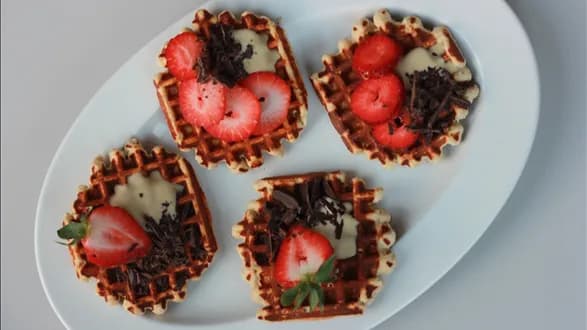 Proteinowe gofry owsiane