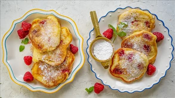 Jogurtowe placuszki z malinami MC Smart