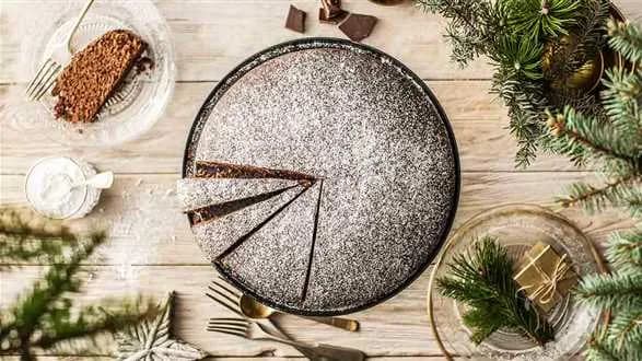 Świąteczne ciasto czekoladowo-pomarańczowe